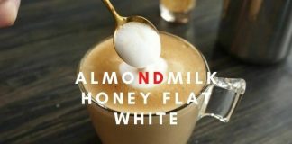 AlmondMilk Honey Flat White