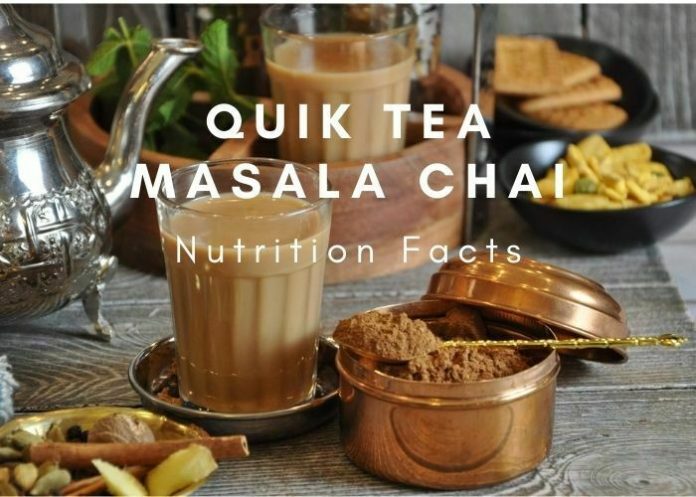 Quik Tea Masala Chai Nutrition Facts