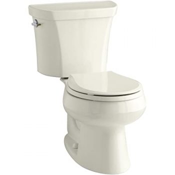KOHLER K-3987-96 Wellworth Two-Piece Round-Front Dual-Flush Toilet