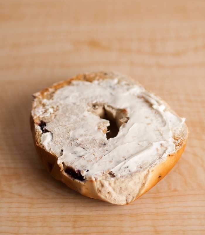 Half Bagel with Cream Cheese