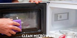 Clean Microwave with Baking Soda